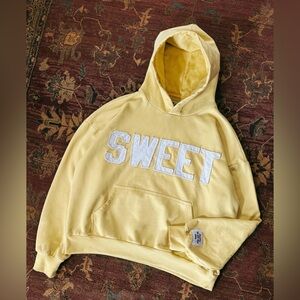 Sweet Hat Co yellow hoodie